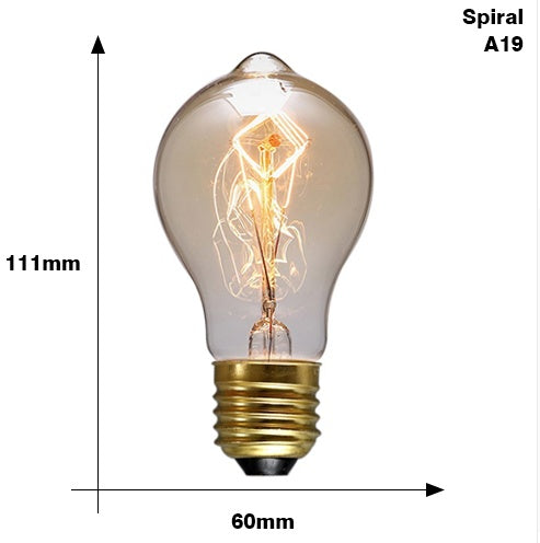 Edison Ampoule E27 220V 40W ST64 A19 T45 G80 G95 G125 À Incandescence filament ampoule éclairage Rétro Edison Lumière ampoule