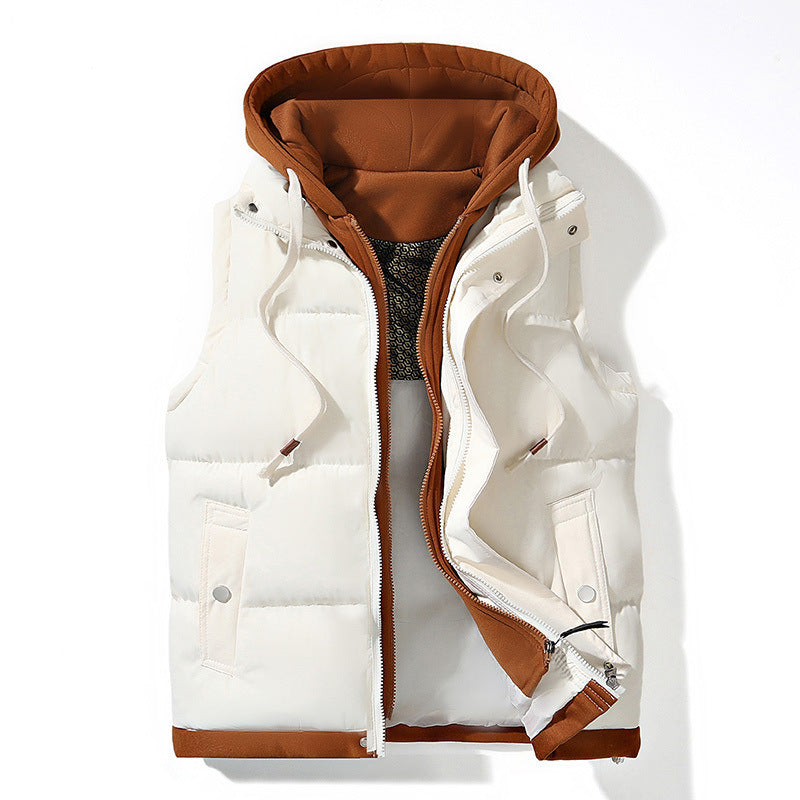 Autumn And Winter Casual All-matching Loose Vest Cotton-padded Coat