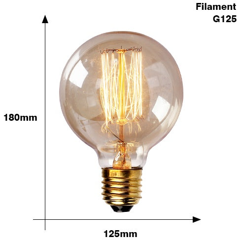 Edison Ampoule E27 220V 40W ST64 A19 T45 G80 G95 G125 À Incandescence filament ampoule éclairage Rétro Edison Lumière ampoule